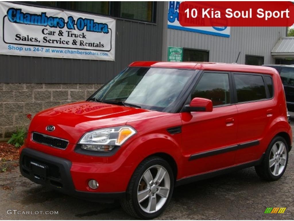 Molten Red Kia Soul