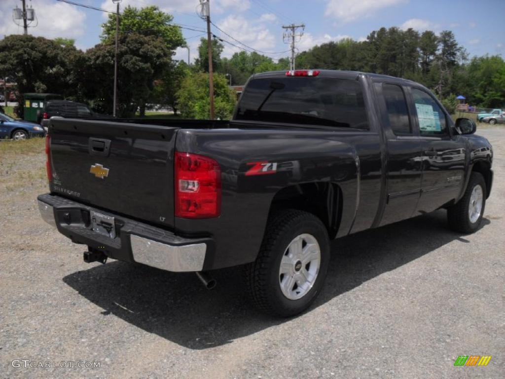 2011 Silverado 1500 LT Extended Cab - Black Granite Metallic / Ebony photo #4