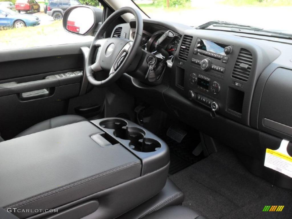 2011 Silverado 1500 LT Extended Cab - Black Granite Metallic / Ebony photo #19