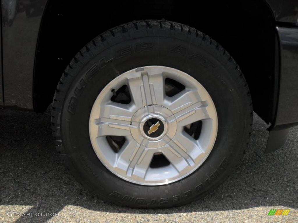 2011 Silverado 1500 LT Extended Cab - Black Granite Metallic / Ebony photo #22