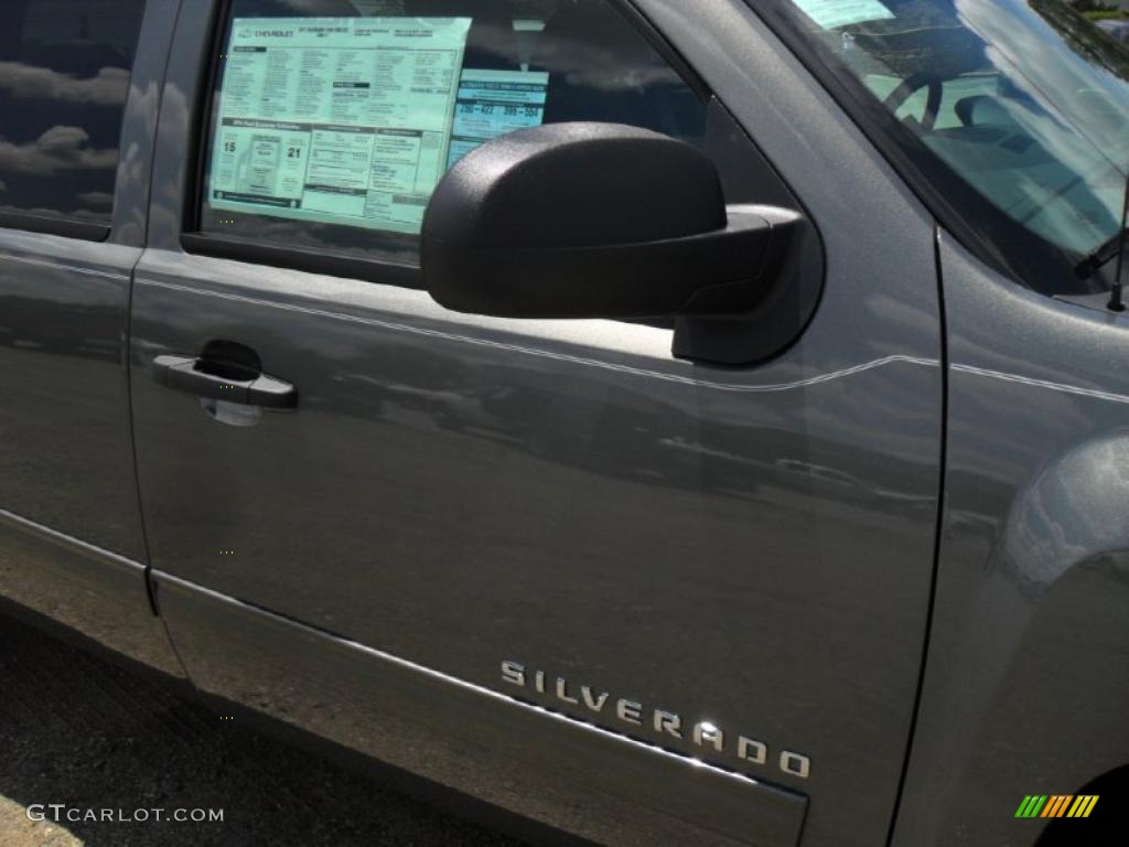 2011 Silverado 1500 LT Extended Cab 4x4 - Steel Green Metallic / Ebony photo #22