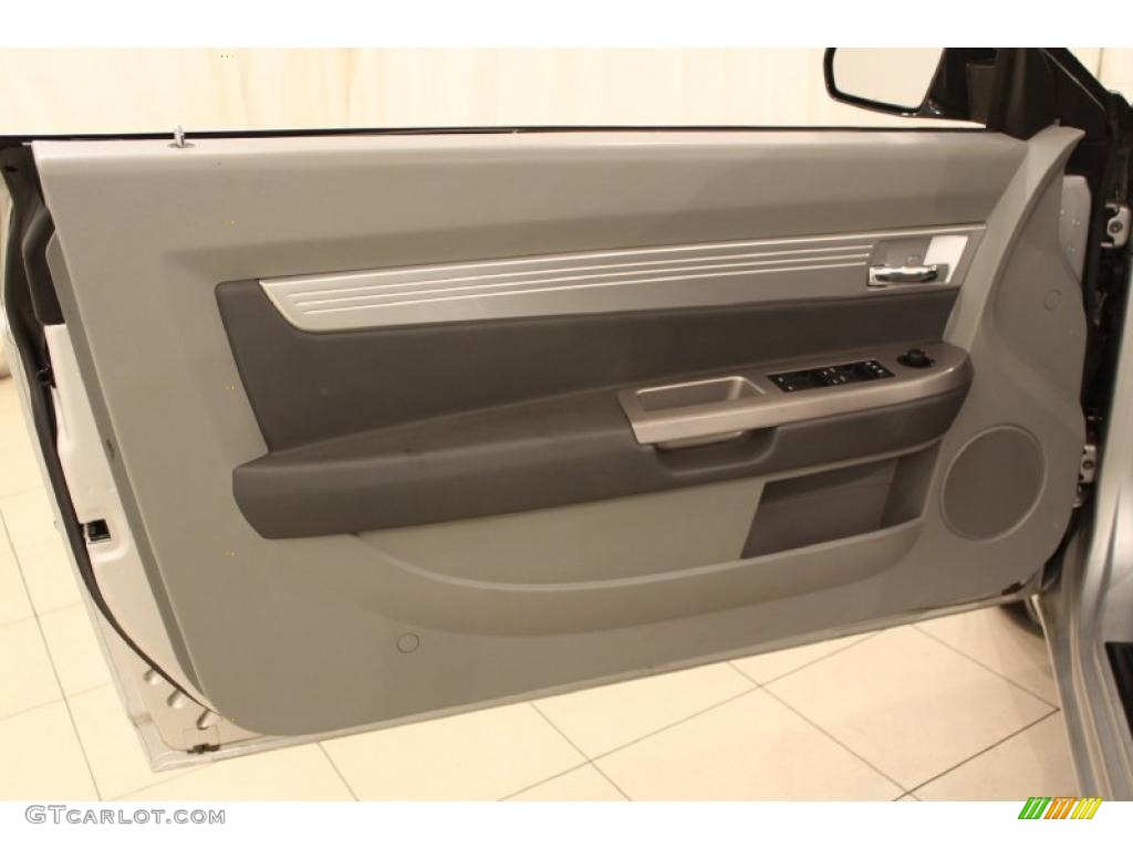 2008 Chrysler Sebring Touring Convertible Dark Slate Gray/Light Slate Gray Door Panel Photo #49573117