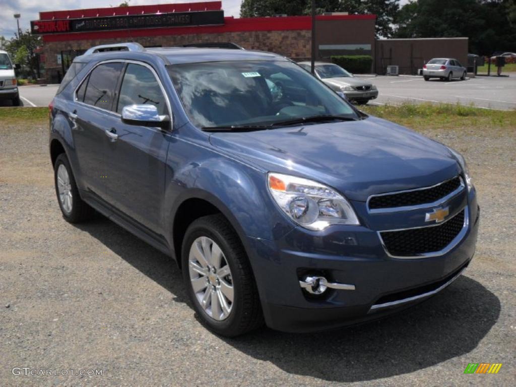Twilight Blue Metallic 2011 Chevrolet Equinox LT Exterior Photo #49573240