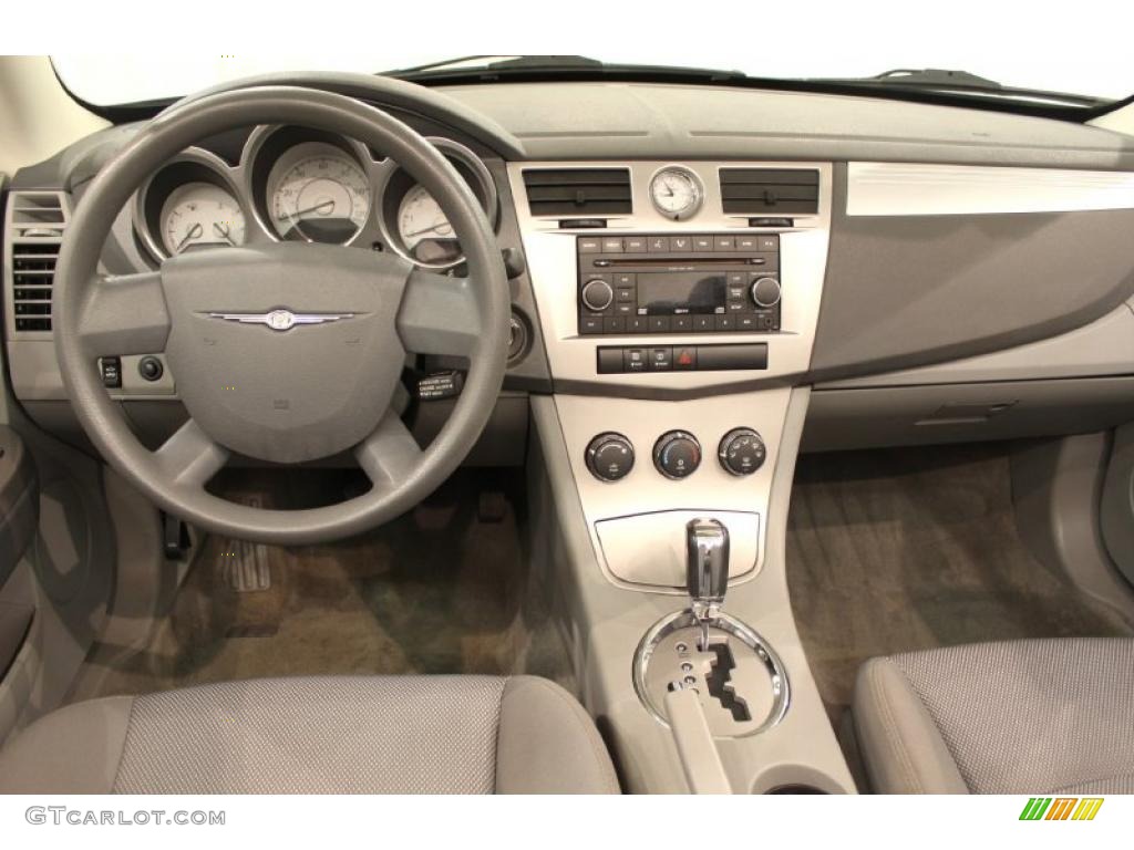 2008 Chrysler Sebring Touring Convertible Dark Slate Gray/Light Slate Gray Dashboard Photo #49573285