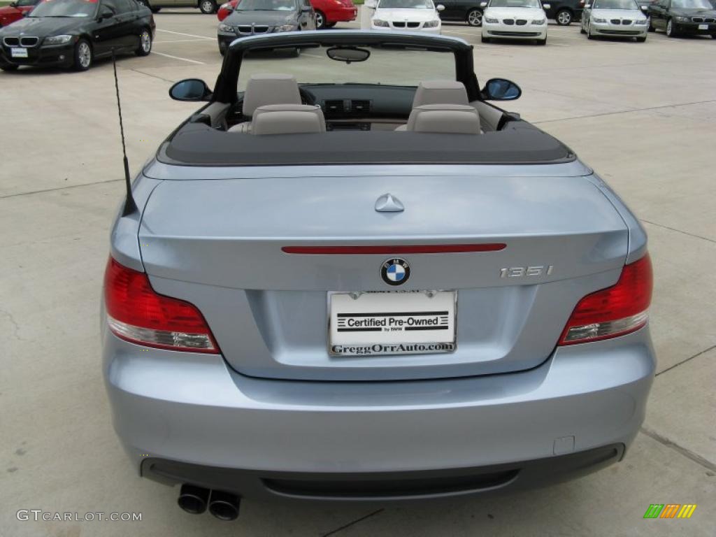 2008 1 Series 135i Convertible - Blue Water Metallic / Taupe photo #4