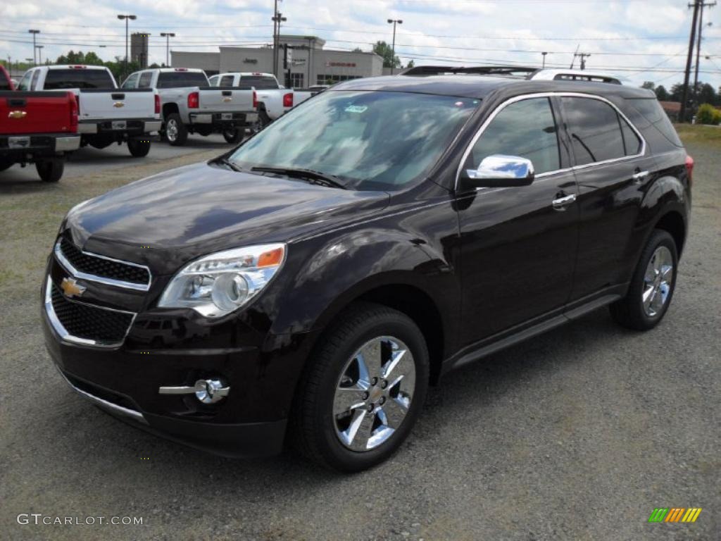 2011 Equinox LTZ - Espresso Brown Metallic / Brownstone/Jet Black photo #1