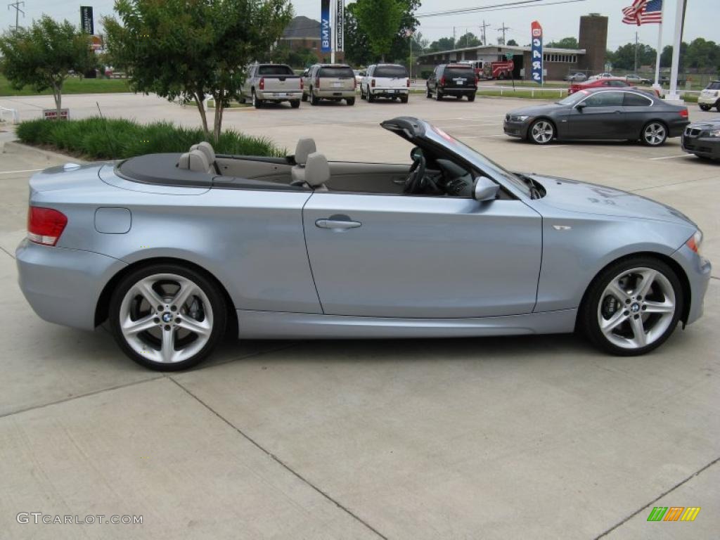 2008 1 Series 135i Convertible - Blue Water Metallic / Taupe photo #6