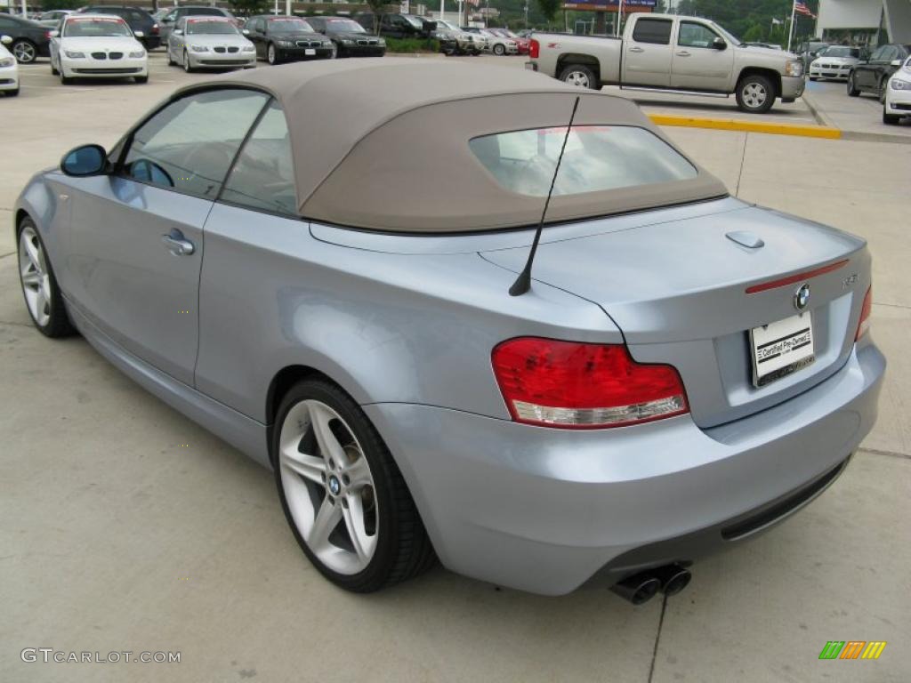 2008 1 Series 135i Convertible - Blue Water Metallic / Taupe photo #15