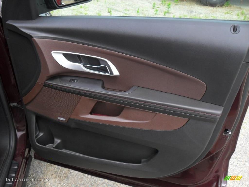 2011 Chevrolet Equinox LTZ Brownstone/Jet Black Door Panel Photo #49574206