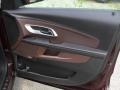 Brownstone/Jet Black 2011 Chevrolet Equinox LTZ Door Panel