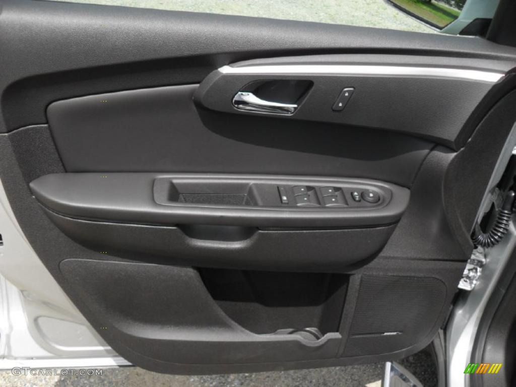 2011 Chevrolet Traverse LT Ebony/Ebony Door Panel Photo #49574386