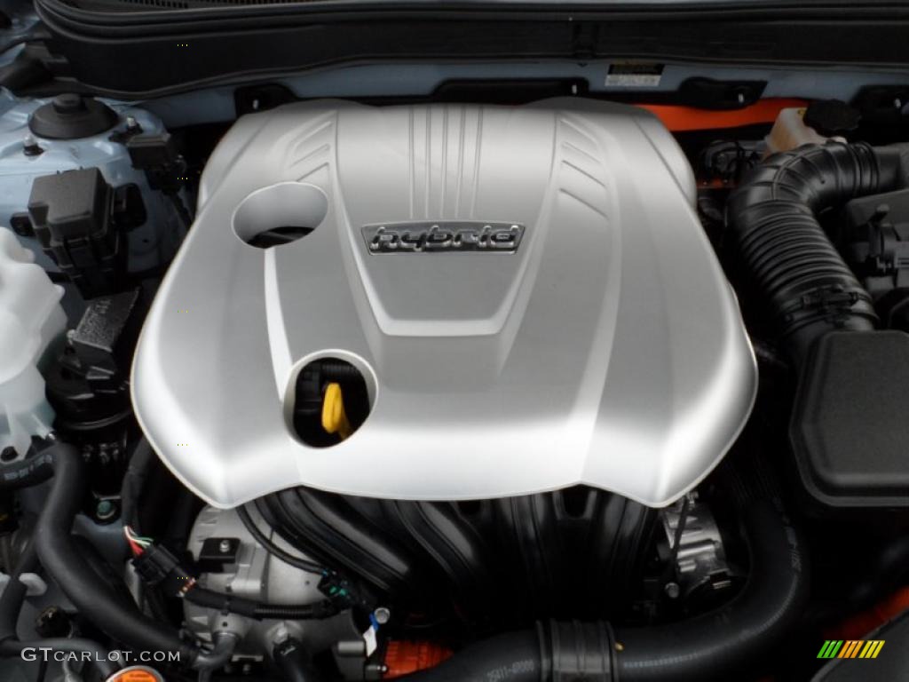 2011 Hyundai Sonata Hybrid 2.4 Liter h DOHC 16-Valve D-CVVT 4 Cylinder Gasoline/Electric Hybrid Engine Photo #49576168