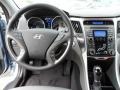 Gray 2011 Hyundai Sonata Hybrid Dashboard