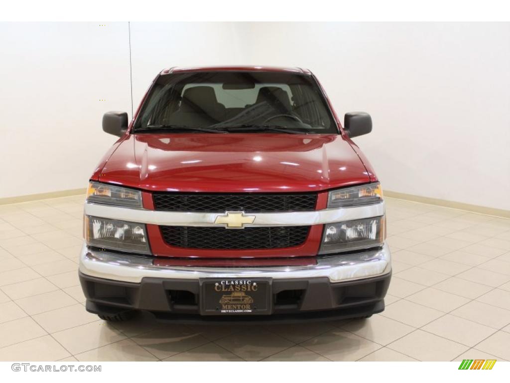 2006 Colorado Crew Cab - Cherry Red Metallic / Very Dark Pewter photo #2