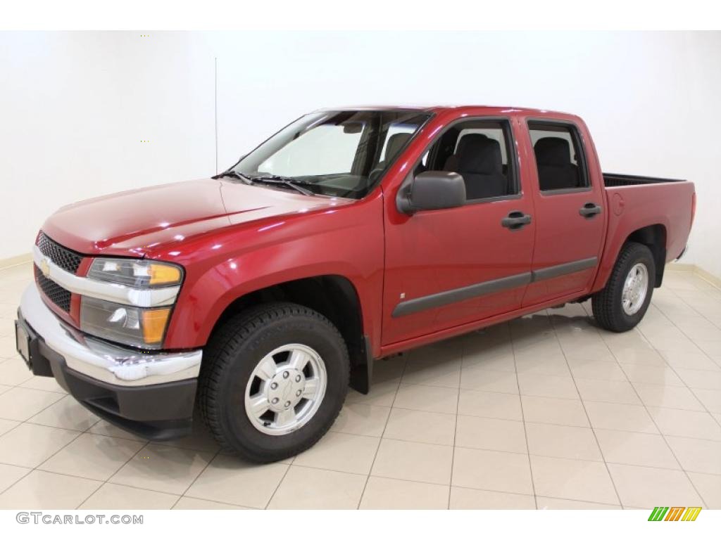 2006 Colorado Crew Cab - Cherry Red Metallic / Very Dark Pewter photo #3