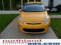 2011 Yellow Blaze Metallic Tri-Coat Ford Fiesta SES Hatchback  photo #3