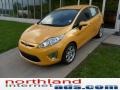 2011 Yellow Blaze Metallic Tri-Coat Ford Fiesta SES Hatchback  photo #4