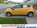 2011 Yellow Blaze Metallic Tri-Coat Ford Fiesta SES Hatchback  photo #5