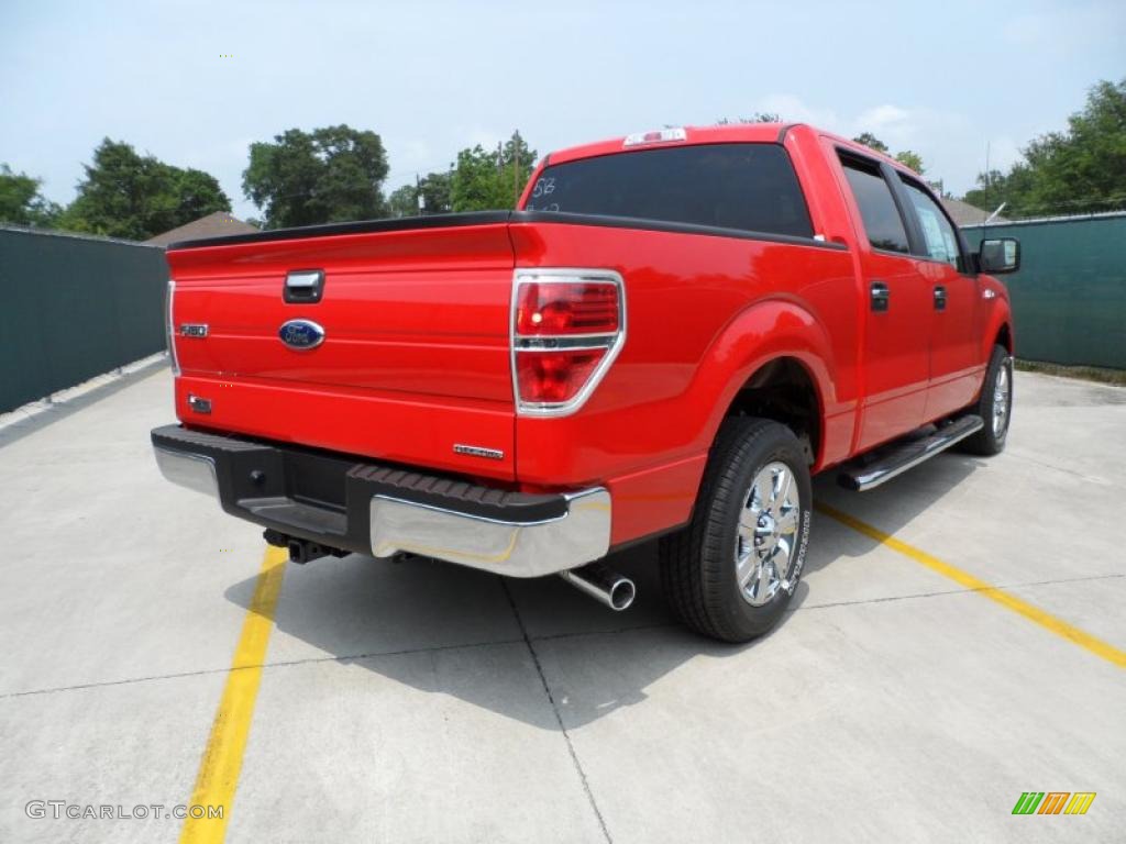 2011 F150 Texas Edition SuperCrew - Race Red / Steel Gray photo #3