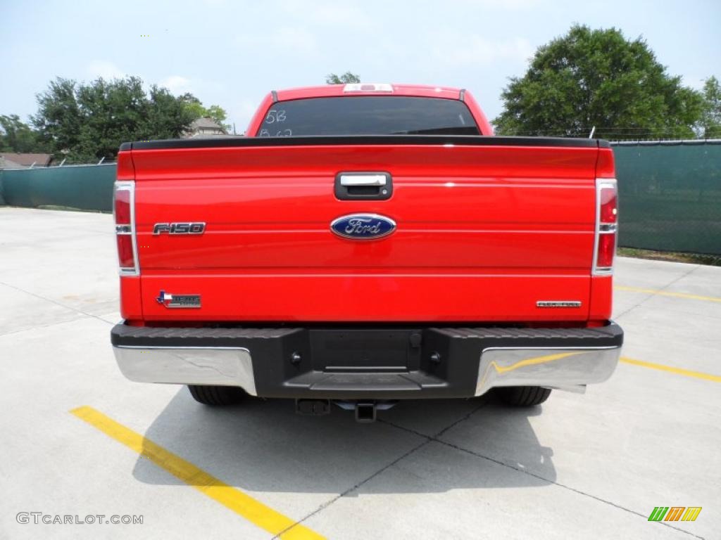 2011 F150 Texas Edition SuperCrew - Race Red / Steel Gray photo #4