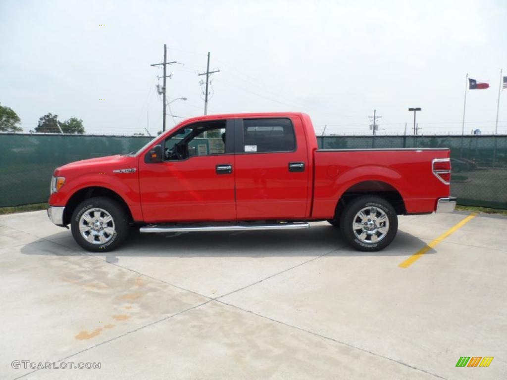 2011 F150 Texas Edition SuperCrew - Race Red / Steel Gray photo #6