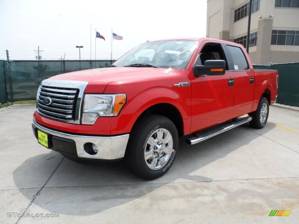 2011 F150 Texas Edition SuperCrew - Race Red / Steel Gray photo #7