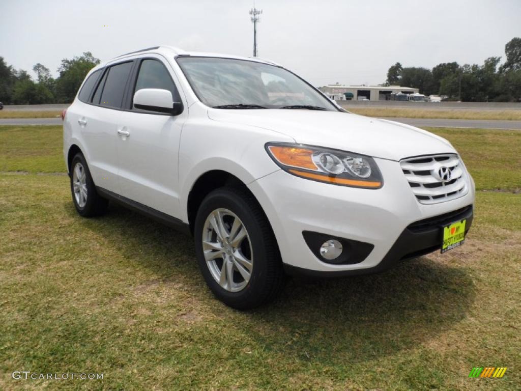 2011 Santa Fe Limited - Frost White Pearl / Beige photo #1