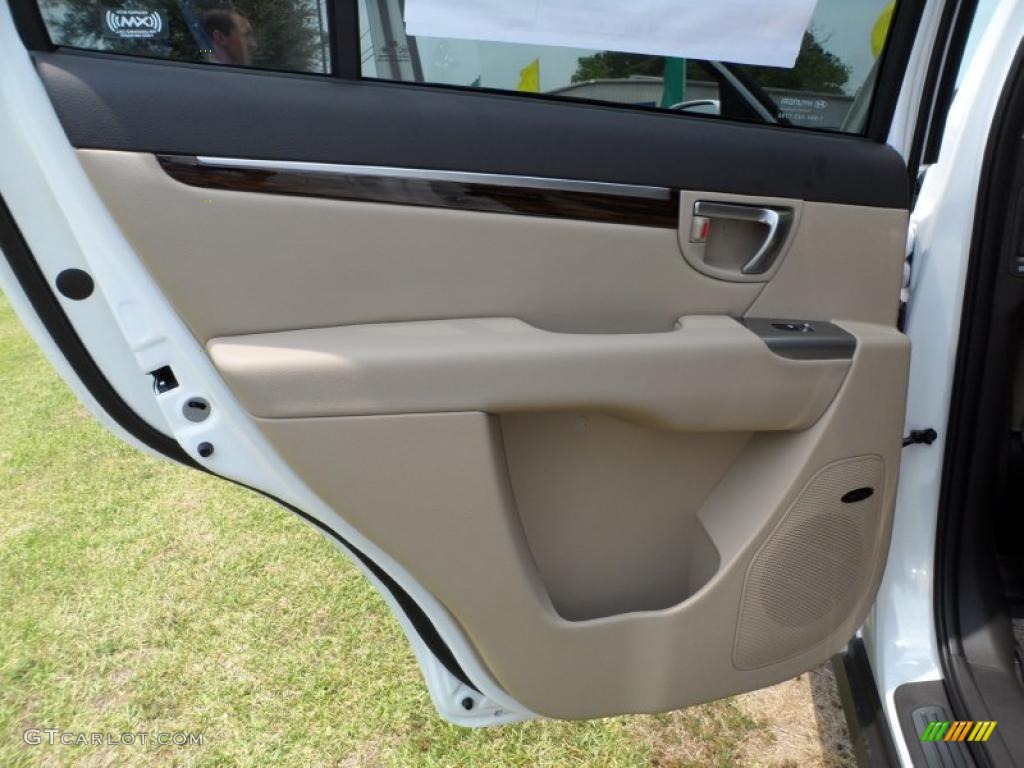 2011 Hyundai Santa Fe Limited Beige Door Panel Photo #49579792