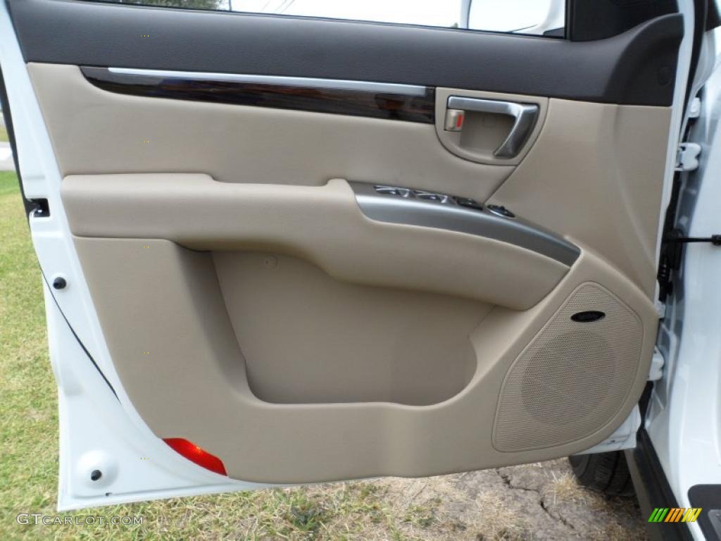 2011 Hyundai Santa Fe Limited Beige Door Panel Photo #49579822
