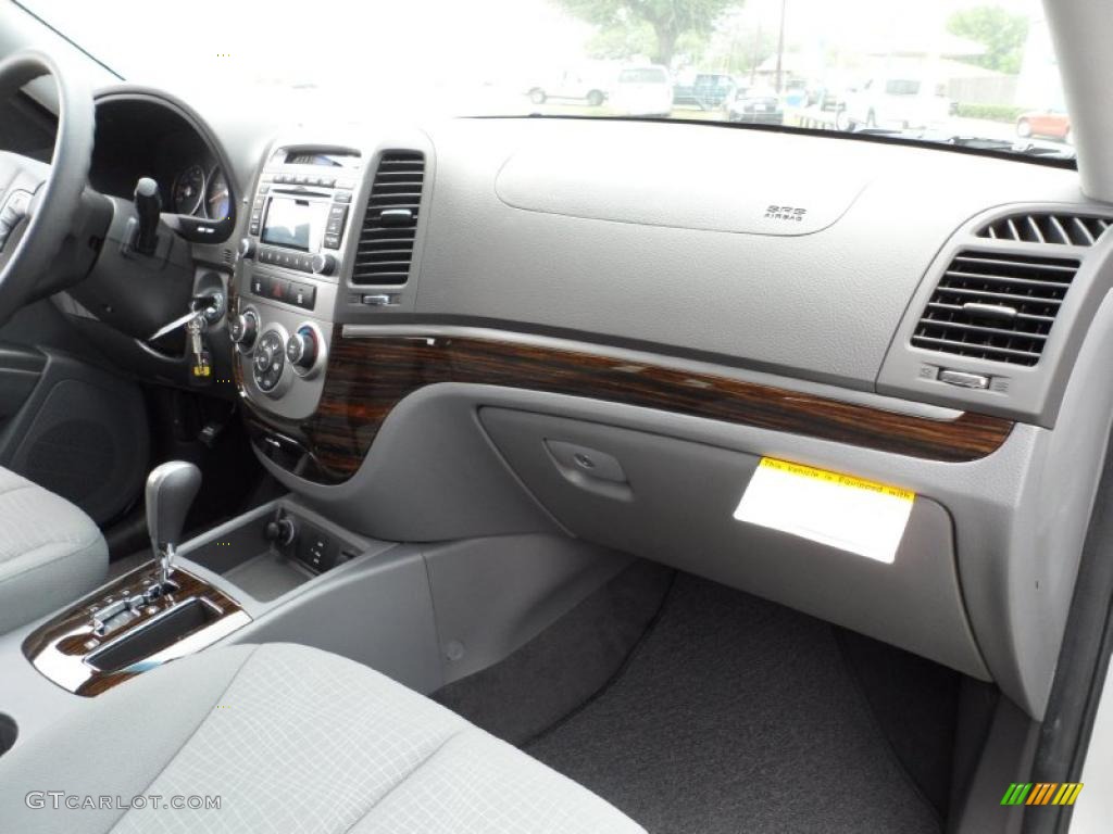 2011 Hyundai Santa Fe GLS Gray Dashboard Photo #49580290
