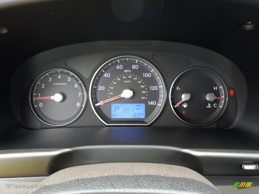 2011 Hyundai Santa Fe GLS Gauges Photo #49580551