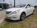 2011 Porcelain White Pearl Hyundai Sonata SE  photo #7