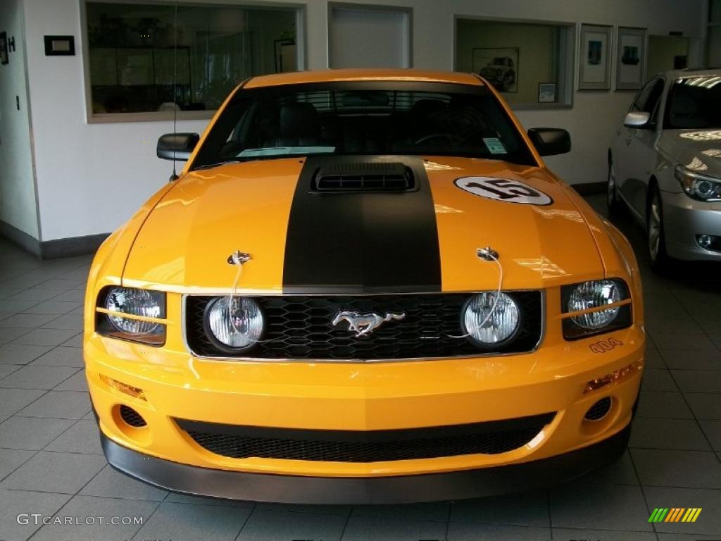 2007 Mustang Saleen Parnelli Jones Edition - Grabber Orange / Black/Orange photo #2