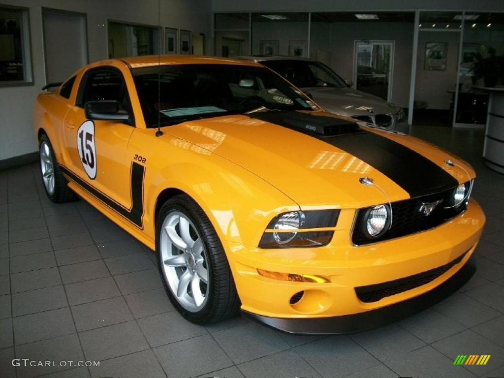 2007 Mustang Saleen Parnelli Jones Edition - Grabber Orange / Black/Orange photo #3