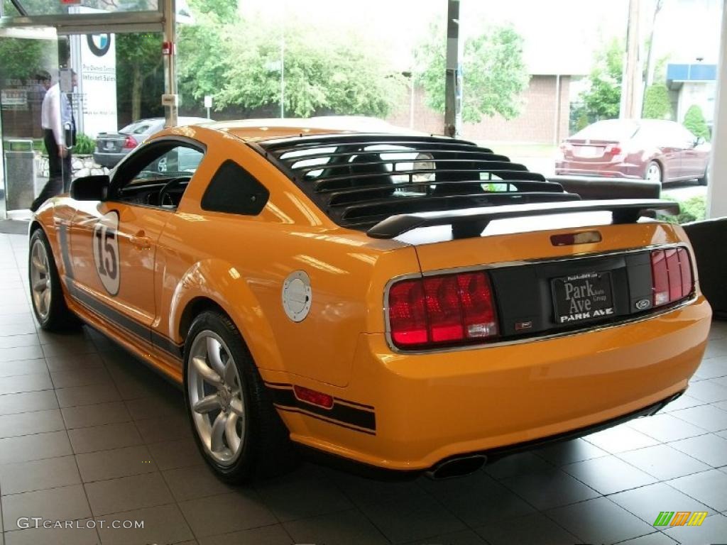 2007 Mustang Saleen Parnelli Jones Edition - Grabber Orange / Black/Orange photo #6