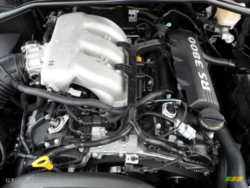 2011 Hyundai Genesis Coupe 3.8 Grand Touring 3.8 Liter DOHC 24-Valve CVVT V6 Engine Photo #49584889