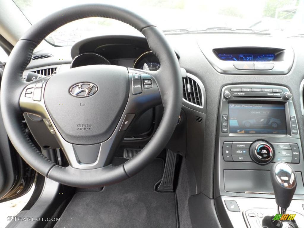 2011 Hyundai Genesis Coupe 3.8 Grand Touring Brown Leather Dashboard Photo #49585015