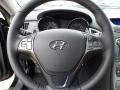 Brown Leather 2011 Hyundai Genesis Coupe 3.8 Grand Touring Steering Wheel