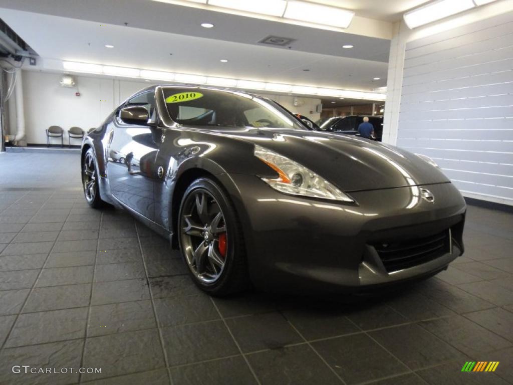 2010 370Z Sport Touring Coupe - 40th Anniversary Graphite / 40th Anniversary Red Leather photo #1