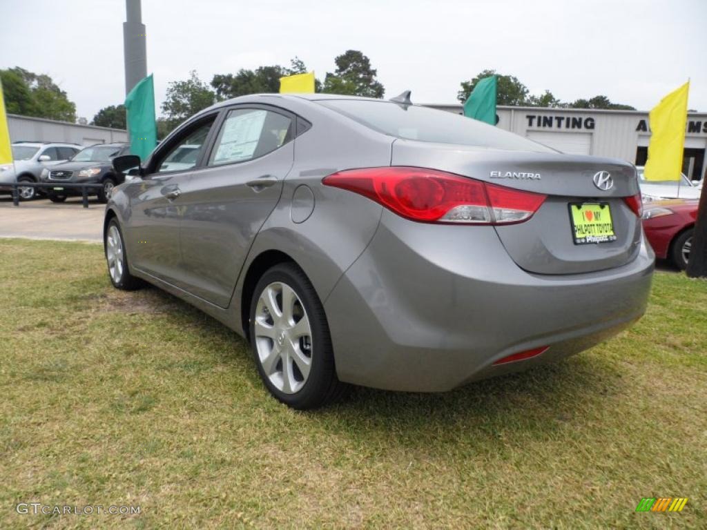 2011 Elantra Limited - Titanium Gray Metallic / Gray photo #5