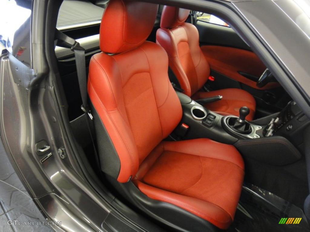40th Anniversary Red Leather Interior 2010 Nissan 370Z Sport Touring Coupe Photo #49585810