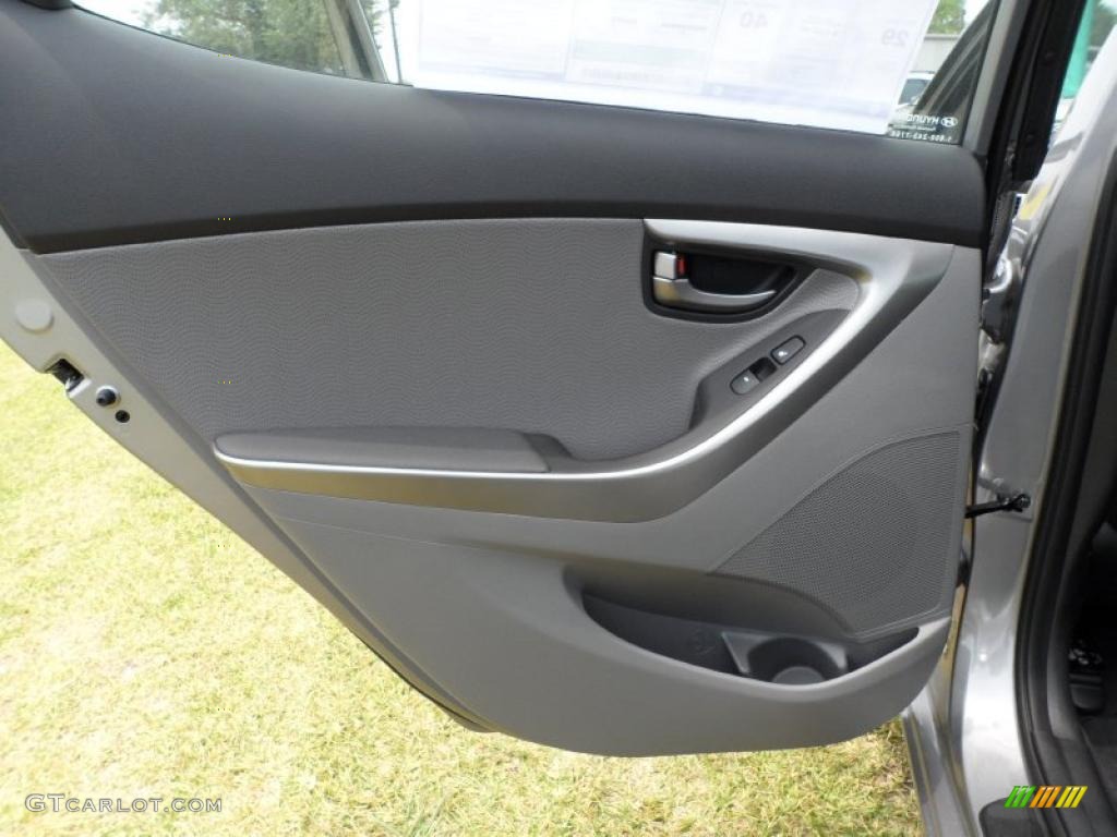 2011 Hyundai Elantra Limited Gray Door Panel Photo #49586020