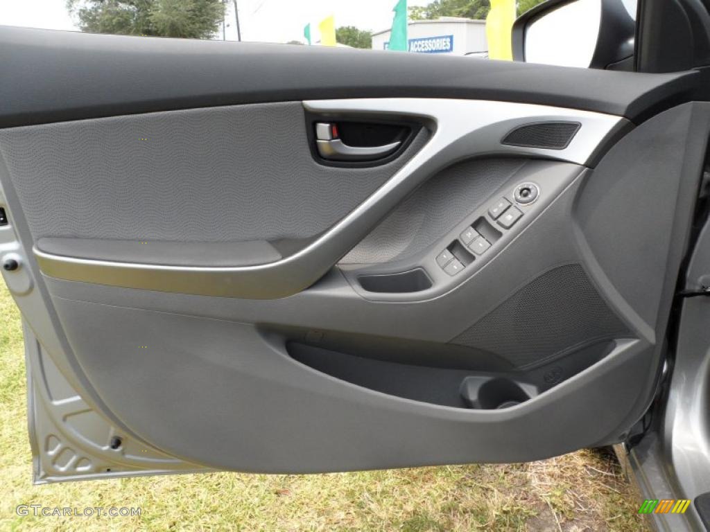 2011 Hyundai Elantra Limited Gray Door Panel Photo #49586047