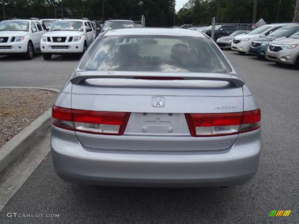 2003 Accord EX-L Sedan - Satin Silver Metallic / Black photo #4