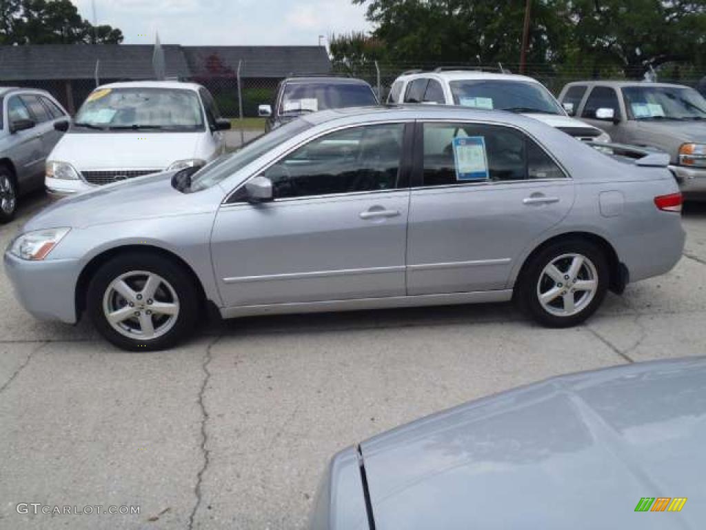 2003 Accord EX-L Sedan - Satin Silver Metallic / Black photo #6