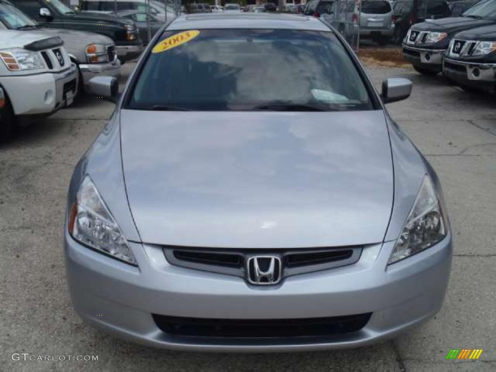 2003 Accord EX-L Sedan - Satin Silver Metallic / Black photo #7