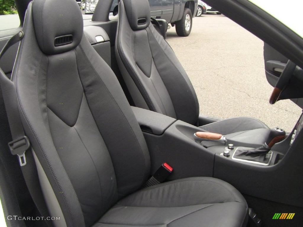 Black Interior 2009 Mercedes-Benz SLK 300 Roadster Photo #49587646