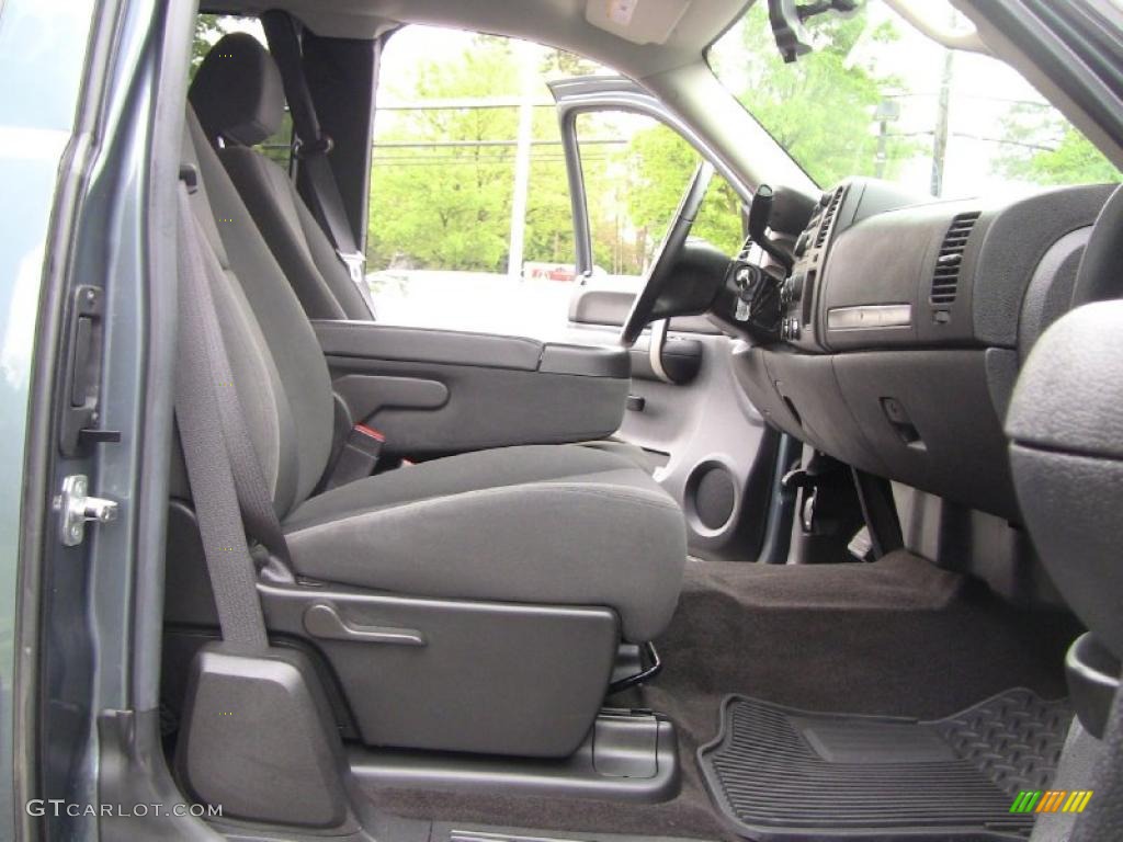 Ebony Interior 2009 Chevrolet Silverado 1500 LT Extended Cab 4x4 Photo #49588390
