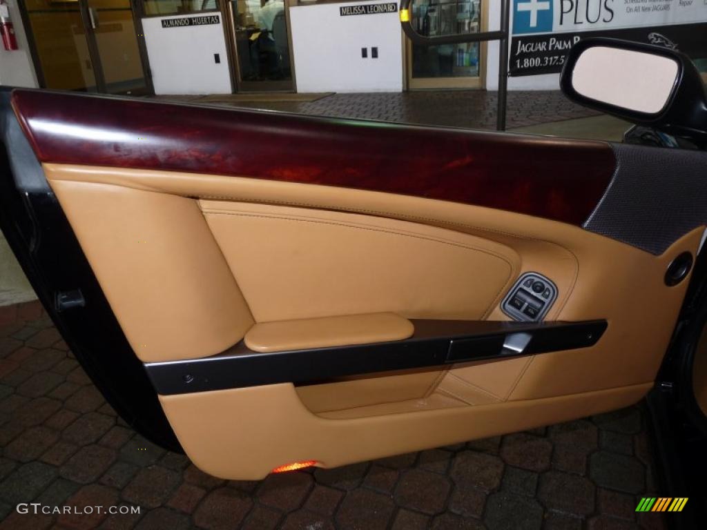 2008 Aston Martin DB9 Volante Sahara Tan Door Panel Photo #49588459