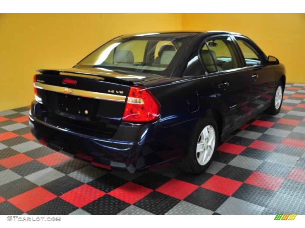 2005 Malibu LS V6 Sedan - Dark Blue Metallic / Gray photo #4